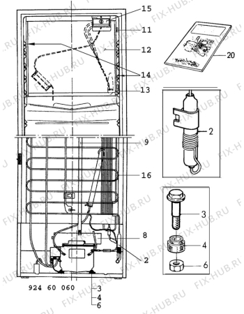 Взрыв-схема холодильника Electrolux TR1095S - Схема узла C10 Cold, users manual